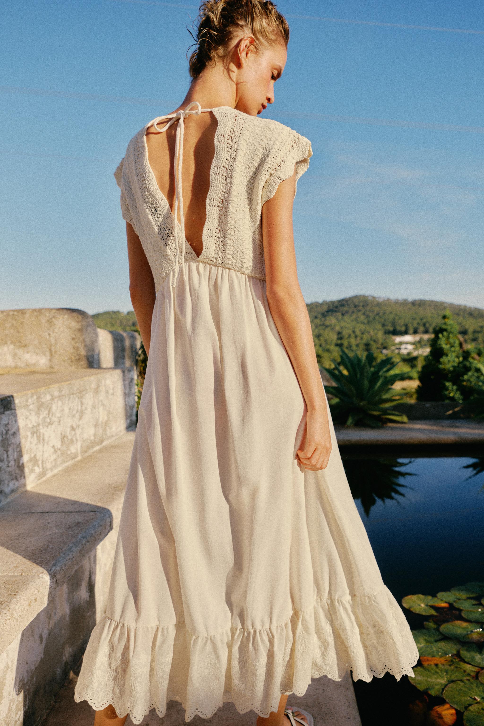COMBINATION KNIT DRESS